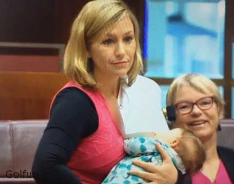 عکس شیر دادن مادر به بچه اش در مجلس + تعبیر خواب شیر دادن مادر به بچه