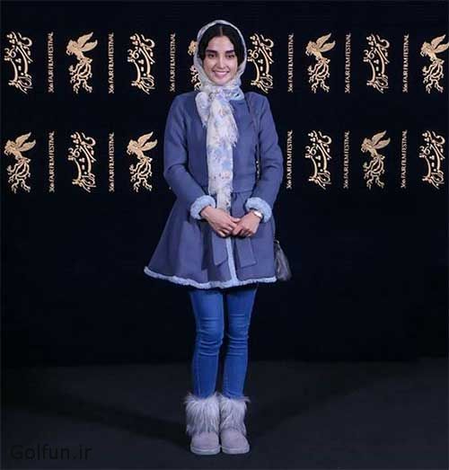 تیپ و مدل لباس الهه حصاری در سی و ششمین جشنواره فیلم فجر 96